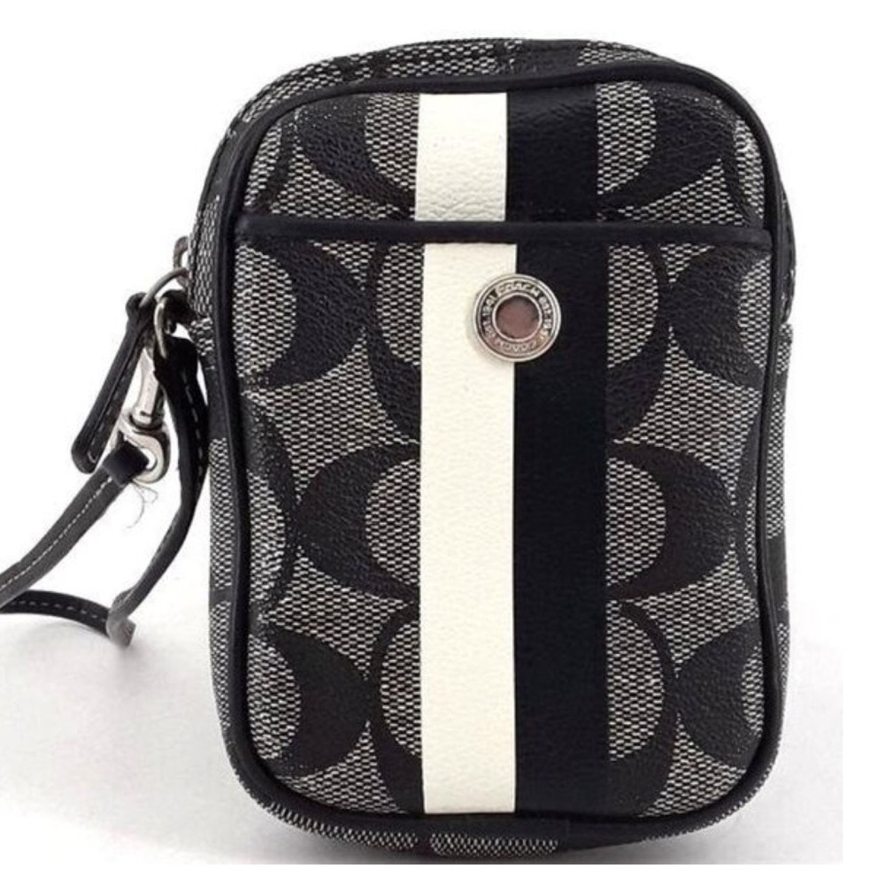 Coach Signature Framed Camera Bag Coin Purse